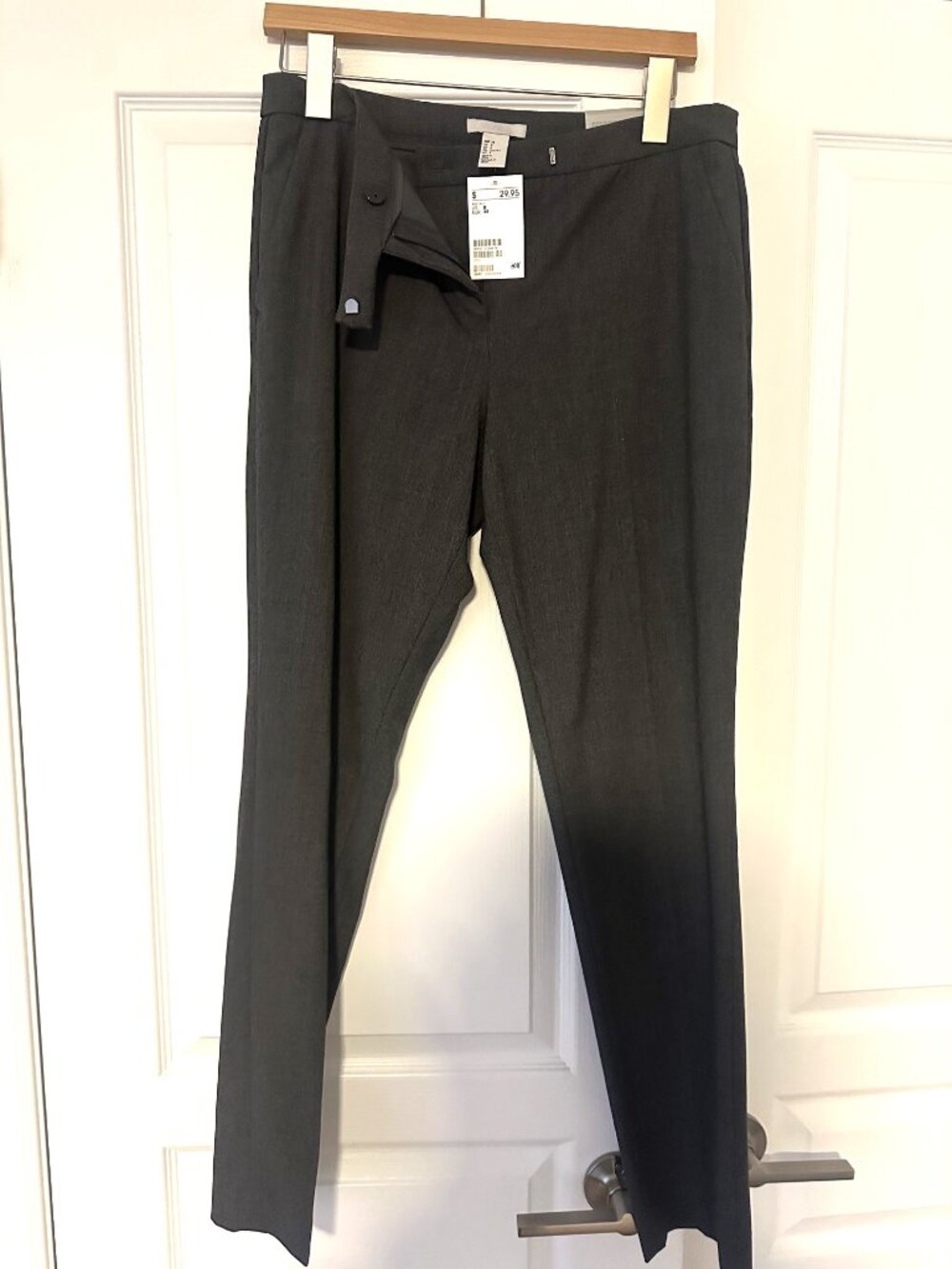 H&M Grey Straight Dress Pants - Size 8